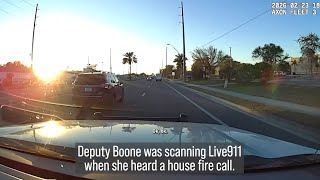 First On Scene: Deputy Carries Disabled Resident to Safety at House Fire Call