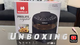 HAVELLS AIR FRYER | HAVELLS PROLIFE CRYSTAL | DIGITAL DISPLAY PANEL HOW TO USE \u0026 REVIEW