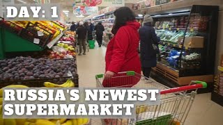 Russian BRAND NEW Supermarket During Sanctions (Opening Day)