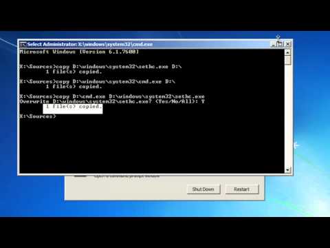How To Reset Windows7 Password How To Reset Windows7 Password