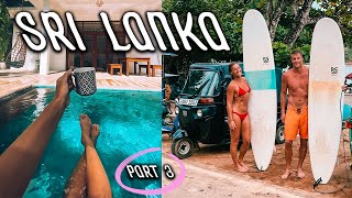 THE BEST SURF TOWN IN SRI LANKA // hiriketiya travel vlog, exploring unawatuna, surfing!!!