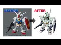 【ガンプラ改造＆全塗装】機動戦士ガンダム 0083 スターダストメモリー　sdcs版ジムカスタムを制作