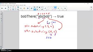 Solution to the bobThere CodingBat problem