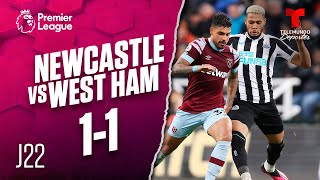 Highlights & Goals: Newcastle vs. West Ham 1-1 | Premier League | Telemundo Deportes