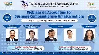 Webinar on “Accounting for Business Combinations \u0026 Amalgamations” under AKAM initiative organised...