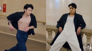 BTS Jungkook Calvin Klein Ad Making at Grand Central Station in New York
