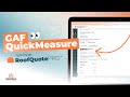 GAF QuickMeasure™ Integration Detailed Measurement Reports In Roof Quote PRO™