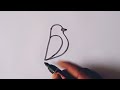 how to draw a sparrow easy sparrow bird drawing from number 5 sparrow drawing easy way