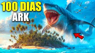 ¡Pase 100 DIAS en una ISLA DESIERTA en ARK HARDCORE! (Pelicula Completa) | Temporada 2