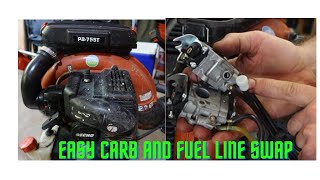 Echo PB 755T Backpack blower Tune up and carb swap Easy DIY step by step