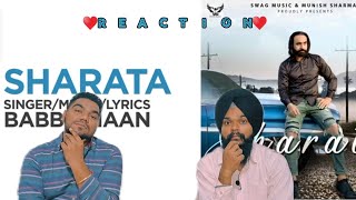 Sharata- Babbu Maan | OFficial Audio Reaction | Brother's Reaction | Frutv |