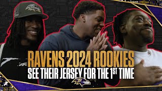 Ravens Rookies See Their Jerseys for the First Time | Baltimore Ravens