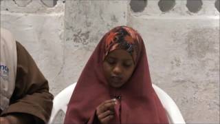 Girl recites the Qur'an
