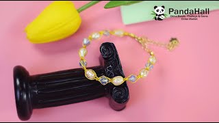 【Handmade With PandaHall】How to make a wire wrapped pearl bracelet