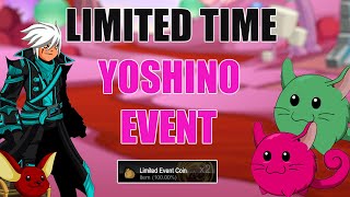 AQW Yoshino Event - Heroes Heart Day Chinchilla's (LIMITED TIME EVENT) | New Merge Armor