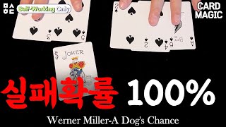 (SUB) 마술배우기-관객이 실패할 확률 100% /Self-working-A Dog's Chance by Werner Miller(Tutorial)