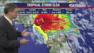 Tropical Storm Elsa forecast: Wednesday afternoon