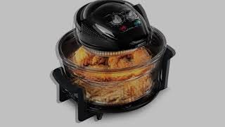 Tower Airwave Low Fat Health Fryer Removable Glass Bowl For Easy Cleaning And Observation.