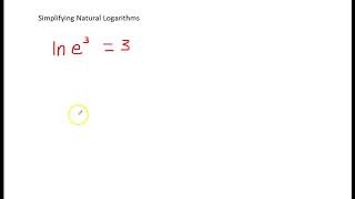 Simplifying Natural Logarithms