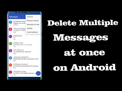 How to delete multiple SMS text messages at once on Android Phone?