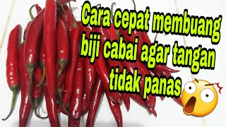 TIPS || CARA CEPAT BUANG BIJI CABAI AGAR TANGAN TIDAK PANAS. || VLOGTIPS