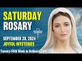 Saturday Rosary 💙 Joyful Mysteries of the Rosary 💙 September 28, 2024 VIRTUAL ROSARY