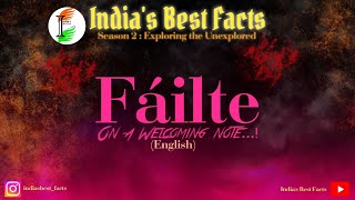 Fáilte : On a Welcoming Note - English