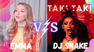 DJ Snake Taki Taki Song V/S Emma Heesters Song |Emma Heesters | DJ Snake| Female Version and Male |