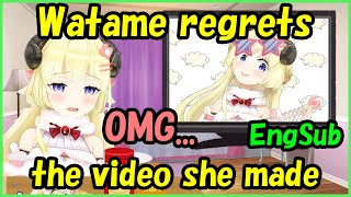 Tsunomaki Watame regrets the video she created