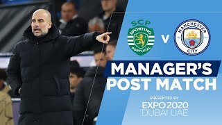 THROUGH TO THE QUARTER FINALS | Pep post match press conference | City 5-0 Sporting (agg)