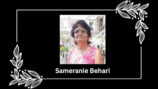 Death Announcement - Sameranie Behari