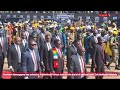 President Mnangagwa arrives at the National Heroes Acre for the burial of  Cde Makhethi Ndebele