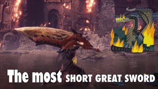 [MHWI] PS4 the most short great sword in Monster hunter ice borne ⚔️