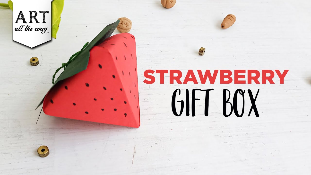 Strawberry Gift Box Diy Gift Box Chocolate Box Crafts Ace