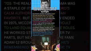 Kent McCord – The Adam 12 Star Who Slipped from the Spotlight #KentMcCord #ClassicTV #1970sTV