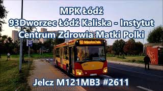 MPK Łódź - linia 93, Jelcz M121MB3 #2611