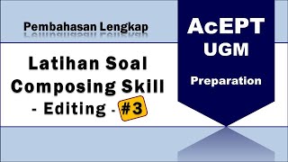 Pembahasan Soal Composing Skill - Editing #3