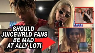 Should JUICEWRLD FANS be MAD AT ALLY LOTTI for LYING??