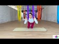 40 min yin restorative aerial yoga class 3 stress release low hammock beginner camiyogair