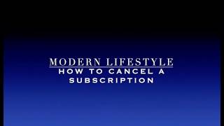 Cancel a Subscription