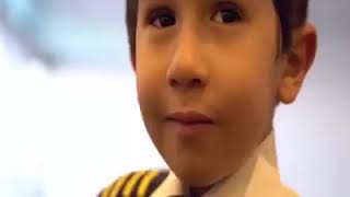 6-Year-Old Genius Kid Becomes Etihad Airways Pilot for a Day