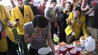 Kobayashi @ SXSW:  13 Grilled Cheese Sandwiches in 60 Seconds