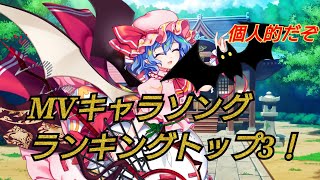 【東方ロストワード】好きなMVキャラソングランキングトップ3！