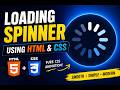 Pure CSS Animation | Build Your Own Spinning Loader