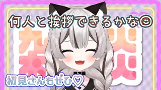 【雑談】初見さん大歓迎！！何人の方に挨拶できるかチャレンジ！！【Vtuber】