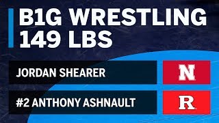 149 LBS: #2 Anthony Ashnault (Rutgers) vs. Jordan Shearer (Nebraska) | Big Ten Wrestling
