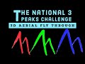 National 3 Peaks Challenge : 3D Aerial Fly-Through of the Route. Ben Nevis, Scafell Pike & Snowdon