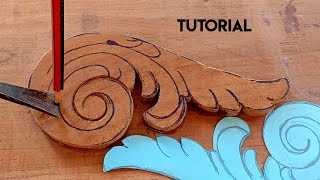 Tutorial wood carving || UP wood art