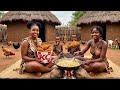 The Perfect Zero-Cost Breakfast For A Large Family in Our African Village Home/Crispy KFC RECIPE 🍗🥬