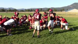 Colville High school football tackling drills